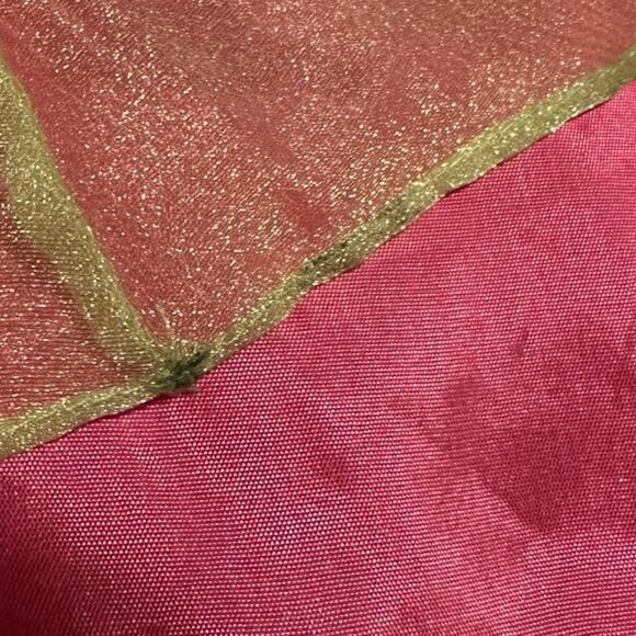 Roberta Y2K Pink Glitter Prom Gown 9/10 Rhinestone Trim Shimmer Overlay Tulle - Picture 14 of 14